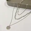 Luxo leve Pequeno Numeroso Desgaste em camadas Europeu e Americano Elegante Colar Longo Sentido de Design Feminino High-end Corrente de Lã Mulheres Outono e Inverno Novo