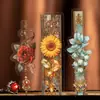 Paquete de Pegatinas Día Hermoso Serie Decoración de Perlas Florales Tema de Perlas Florales Material para Diario DIY Pegatinas Decorativas 6 Tipos