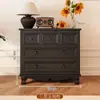 Cajonera estilo americano, gabinete de almacenamiento de madera maciza, pared de sala de estar, mueble pequeño, dormitorio, cinco cajones, comedor, aparador lateral, estante, hogar