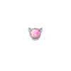 Pendientes de Aleación de Titanio ASTM F-136 Cabeza de Gato Pequeño Diablo Ópalo G23 Titanio Ópalo Piercing Labial Piercing Lengua Joyería para Orejas