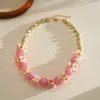 Collar de Corazón de Cuentas Acrílicas Coloridas Transfronterizo de Amazon Tendencia de Moda Europea y Americana Cadena para Clavícula Accesorio para el Cuello Estilo Vacacional