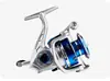 Carrete de Pesca Spinning Línea de Metal Bilings Carrete de Pesca con Señuelo Carrete de Pesca de Lanzamiento a Larga Distancia Caña de Pesca Negra Caña de Mar Ac