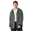Cardigan Retrô com Capuz para Primavera e Outono de 2025 para Homens e Mulheres Marca de Moda Americana Jaqueta Casual com Cordão para Casais
