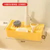 Estante Escurridor de Cocina, Estante de Almacenamiento para Fregadero, Cesta de Almacenamiento para el Hogar, Ventosa Colgante para Fregadero, Escurridor para Paños de Cocina, Azul