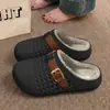 Pantuflas de Algodón Impermeables Birkenstock para Mujer Otoño Invierno 2026 Nuevo Estilo Ropa para el Hogar Ropa para Exteriores Suela Gruesa Antideslizante Cálidas Pantuflas de Algodón con Felpa para Mujer