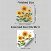 Brup Adesivos de Janela Estilo Fresco Natural Eletrostáticos de Cor Única e Lado Igual Sem Cola Decoração de Vidro de Janela de Quarto e Varanda