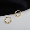Aretes Pequeños Simples Estilo Coreano Combinan con Todo Aro para la Oreja Femenino Elegante Estilo Cool ins Aretes Pequeños Famosos en Internet Aretes de Hebilla para la Oreja