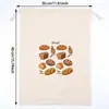 2026 Nuevo Modelo Bolsa de Algodón con Cordón para Empaquetar Pan, Bolsa a Prueba de Polvo para Baguette, Bolsita de Algodón y Lino con Cordón