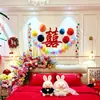 Adesivos de palavras felizes com dopamina para atacado de casamento para decoração do quarto de casamento, conjunto para casa nova para noiva e noivo, conjunto completo de atmosfera para cerimônia de noivado