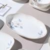 Cuenco de cerámica núcleo azul serie sueño cuenco de cerámica para la cena cuenco regalo de inauguración de casa para el hogar plato de cuenco de cerámica venta al por mayor