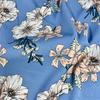 Tecido de cetim liso estampado para roupas com excelente caimento, tecido fosco quebrado, cartão de alta densidade, tecido impermeável para vestido