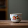 Conjunto de Chá de Kung Fu Ru Kiln Xícara de Chá Master Cup Xícara Única Copo de Degustação de Filme Aberto Tigela de Chá de Porcelana Ru Cerâmica Estilo Nacional