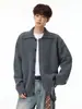 Suéter Cardigan Falso de Duas Peças Estilo Retro Japonês Hanlu para Homens, Estilo Outono e Inverno, Estilo Old Money, Jaqueta de Tricô Casual Solta