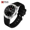 Nuevo Reloj de Hombre Transfronterizo Oufani, Simple de Tres Manecillas con Calendario para Negocios, Reloj de Cuarzo de Aspecto Elegante para Mujer con Patrón de Sol