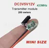 Módulo Transmissor de Liga/Desliga Mini Controle Remoto Sem Fio 433MHZ Radiofrequência RF Controle Remoto com Bateria de Lítio Interruptor 3V12V24V