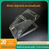 Embalagem de hardware dupla bolha shell dobrável caixa blister necessidades diárias blister embalagem cartão pvc dobrável caixa de plástico de papelão