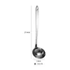 Cucharón Colador de Acero Inoxidable Espesado para Sopa Hogareño Tamaño Grande y Pequeño Cucharón para Sopa Cuchara de Mango Largo Cocina Hogareña Olla Caliente Filtro Catering