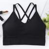 Chaleco deportivo de espalda bonita casual cruzado top de tubo de espalda bonita sin aro de acero anti-exposición sexy ropa interior de tirantes en stock al por mayor