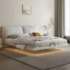 Cama de Suspensión Marco de Acero Accesorios Rejilla Colgante Cama Minimalista Italiana Suspensión Doble 1.8 m 1.5 Accesorios de Dormitorio Principal