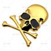 Pegatina de calavera siamesa con personalidad de metal para coche, pegatina para carrocería, pegatina de cabeza fantasma, pegatina para cola de coche, pegatina de calavera para coche