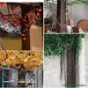 Paquete de Decoración de Columna de Bloqueo de Tronco de Corteza Simulada Pegatinas de Árbol Falso Accesorios de Decoración de Pared para Interiores y Exteriores Corteza Falsa