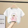 Camiseta de Manga Corta para Niña Estilo Verano Delgado 2026 Nueva Transpirable de Algodón Puro para Niñas y Niños Mayores Ropa Elegante