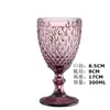 Copa de Vidrio Tintado en Relieve, Copa de Vino Tinto Vintage, Copa de Vino, Copa Brillante para Boda, Copa de Vino, Copa de Champaña
