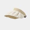 Sombrero de sol de doble cara estilo coreano para mujer con parte superior vacía