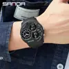 Serie de Relojes Electrónicos para Hombre Sanda Nuevo Estilo Constelación Esfera Grande Multifuncional Moderno y Genial con Funciones Luminosas