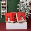 Caixa de Papel Portátil de Maçã de Natal, Caixa de Embalagem de Frutas para Véspera de Natal, Caixa de Presente para o Dia de Papai Noel, Edição Limitada de Natal
