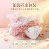 Material de embalagem flor de malha ondulada floco de neve plissado, suprimentos para florista, arte floral estilo coreano, malha ondulada para embalagem de rosa