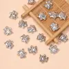 Plata del Tíbet accesorios de doble cara de los doce zodiacos colgante hecho a mano diy pulsera de cuentas del zodiaco accesorios de joyería al por mayor