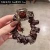 Goma para el pelo de cristal estilo coreano para mujer, Diadema de satén de alta gama con pedrería, Nuevo accesorio para el pelo para moño