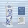 Taza Termo con Revestimiento Interior de Cerámica, Taza Portátil de Alta Apariencia con Popote, Taza de Café de Acero Inoxidable, Taza de Hielo Grande para Coche