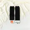 Meias de chão femininas meias de fleece de coral femininas inverno espessadas dispensando garra de gato casa pelúcia meias para dormir femininas meias de dormir femininas