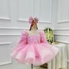 Vestido de Princesa con Flores de Encaje Estilo Coreano para Niñas 2026 Nuevo Modelo Aliexpress Transfronterizo Vestido Diario para Niños Pequeños
