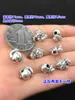 Plata pura s999 Lingote Retro Serpiente del Zodiaco Cuentas separadas Cuentas Cubo Cuerda de Mano trenzada Pulsera Collar Accesorios de bricolaje hechos a mano