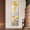 Pintura decorativa de tira delgada para el recibidor, pegatina simple para pasillo y pasillo, versión vertical para columnas estrechas, arte de pared autoadhesivo, una opción de regalo perfecta