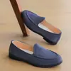 Zapatos Casuales Slip-On de Cuadrado Británico Estilo Coreano para Hombre, Aumentadores de Altura, Mocasines para Peluquero, Suela Gruesa A-2