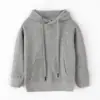 Sudadera con capucha de nuevo estilo para niños de primavera y otoño, color rosa, para niñas, de manga larga, color claro, venta directa de fábrica al por mayor