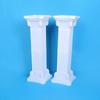 Cesta de flores cuadrada de plástico estilo romano con apertura, estilo desmontable, columna romana de plástico al por mayor