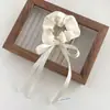 Scrunchie de Gasa de Color Sólido Simple y Elegante Malla para Cola de Caballo Cuerda para el Cabello Banda Elástica Accesorio para el Cabello