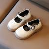 Sapatos Pequenos de Couro Exportação 2025 Nova Coleção Primavera & Outono Sapatos Estilo Princesa para Bebês de 1 a 3 Anos Sapatilhas Estilo Estrangeiro para Meninas de 6 a 9 Anos