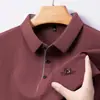 La Camiseta Sin Costuras Más Vendida del Otoño para Hombre, Camisa Polo de Manga Larga con Patrón de Waffle, Nuevo Estilo Casual para Hombres Jóvenes y de Edad Media