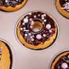 Molde para Hornear Bizcochos Huecos tipo Donut de 12 Cavidades, Antiadherente Dorado, con Forma de Corazón, Redondo, con Forma de Flor para Bizcochos Huecos y Pan