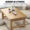 Mesa plegable de madera maciza, mesita de noche, tatami, mesita de café pequeña de caucho, mesa para alféizar de ventana, escritorio de noche, escritorio de computadora