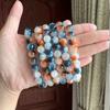 Nueva pulsera de estilo chino con esmalte de aguas profundas para mujer, diseño de nicho, nueva imitación de ágata de alta gama, regalo para novia.