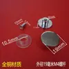Mampara de Baño de Tres Puertas Cabina de Ducha de Baño Accesorios de Polea Antiguos Tapa de Tornillo para Fijación de Vidrio Clavo Placa para Colgar Clavo