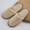 Pantuflas Desechables Hospitalidad Hogar Interior Casa de Huéspedes Hotel Pensión Club para Hombres y Mujeres Felpa de Coral Engrosadas Viaje