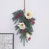 Ramas de Flor de Magnolia, Inauguración de Casa, Decoración para Casa Nueva, Agujas de Pino, Ramo de Regalo de Navidad de Frijol Rojo